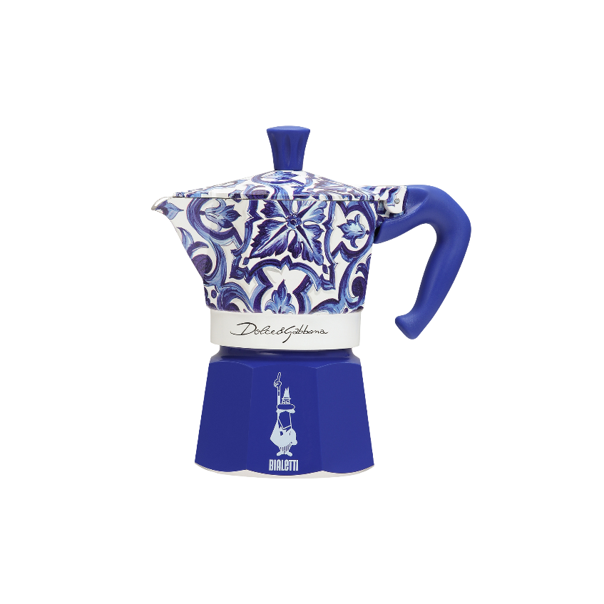 Bialetti x Dolce & Gabbana Blu Mediterraneo Moka Express 3 Cup - Coffea Coffee