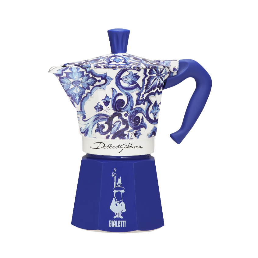 Bialetti x Dolce & Gabbana Blu Mediterraneo Moka Express 6 Cup - Coffea Coffee