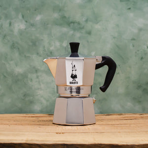 BIALETTI moka express, Italian stove top coffee maker. 9-cup