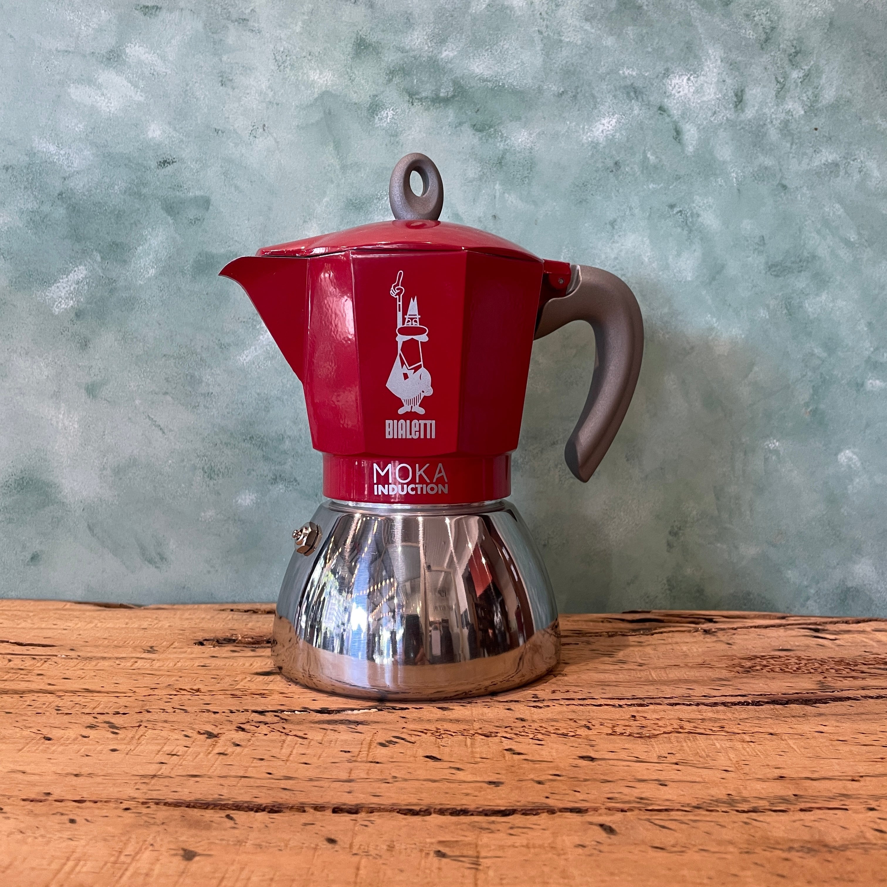 Bialetti New Moka Induction 4 Cup - Red