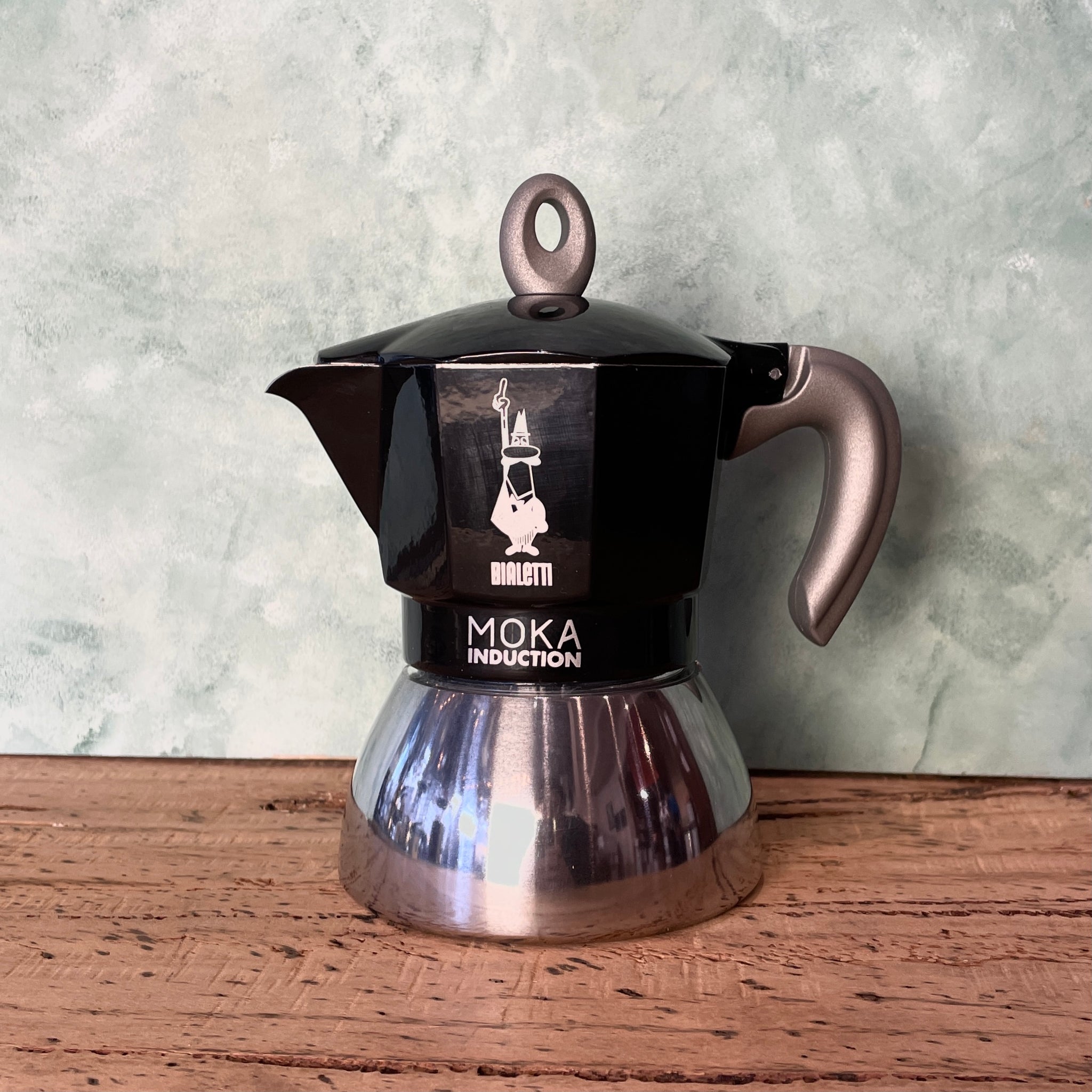 Bialetti Moka Induction Espresso Pot Black 4 Cups